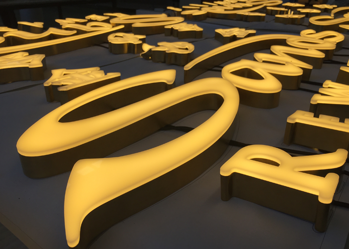 无边框LED发光字