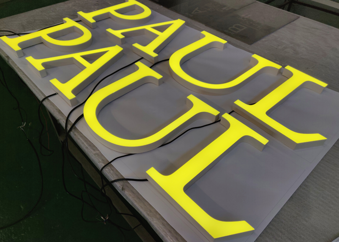 柯赛标识发光字厂家分享：超级发光字三大类型的制作工艺