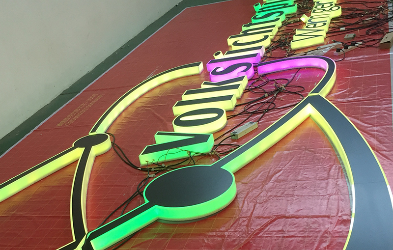 LED七彩发光字安装和生产制作流程是什么？