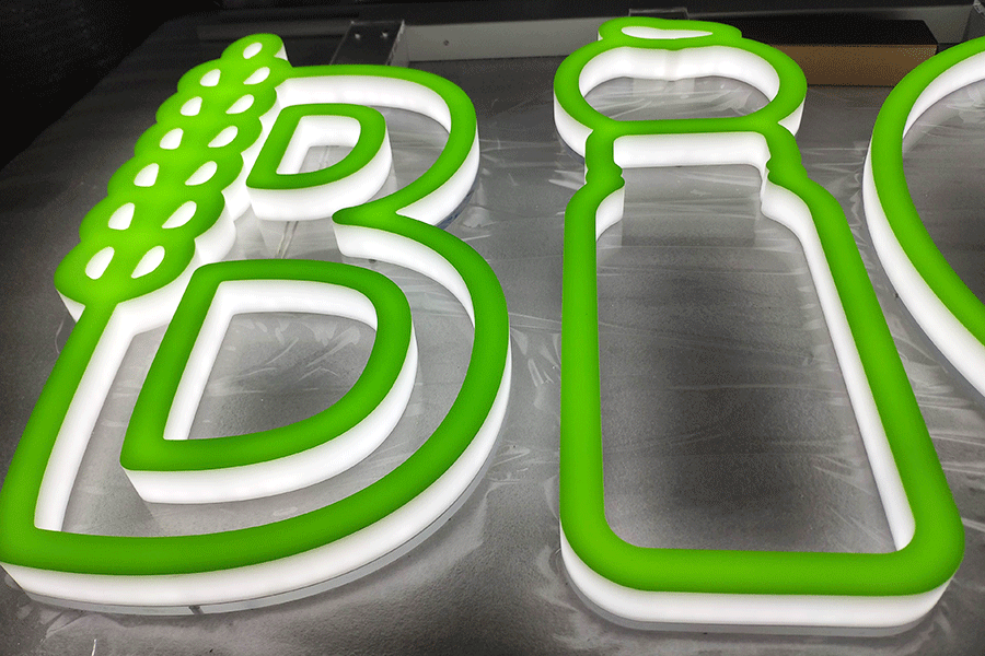 亚克力迷你发光字有哪些制作工艺流程？