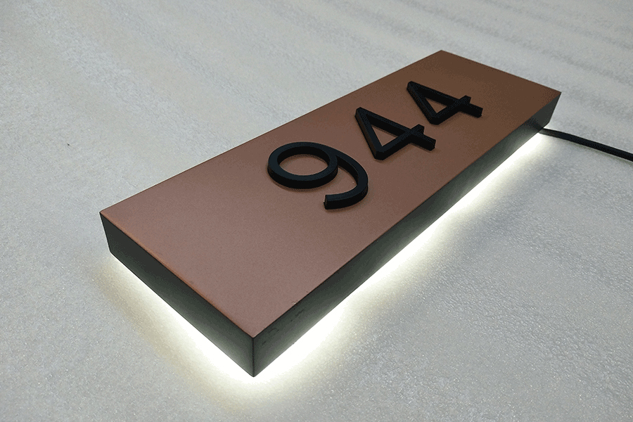 门牌发光字设计制作有哪些应用场景？