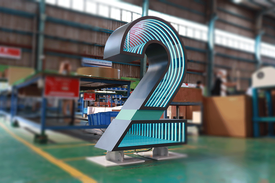 深渊镜字发光标识牌设计制作有哪些特点？